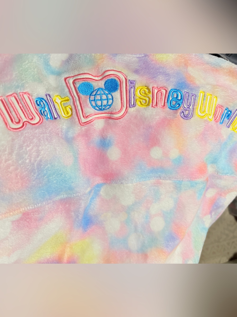 Disney Spirit Jersey Fleece Pastel hidden mickeys Tie-Dye Kids XL 14